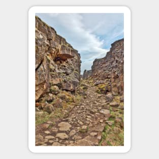 Rugged Rift Valley Trail - Thingvellir Sticker